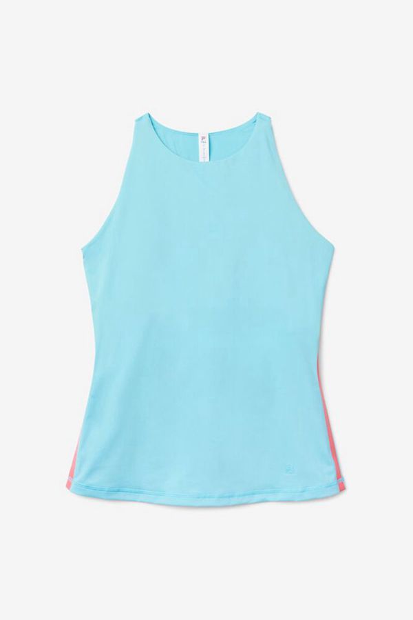 Fila Tie Breaker Racerback Tennis Women's Tank Top - Blue/Red,NZ 48-75162